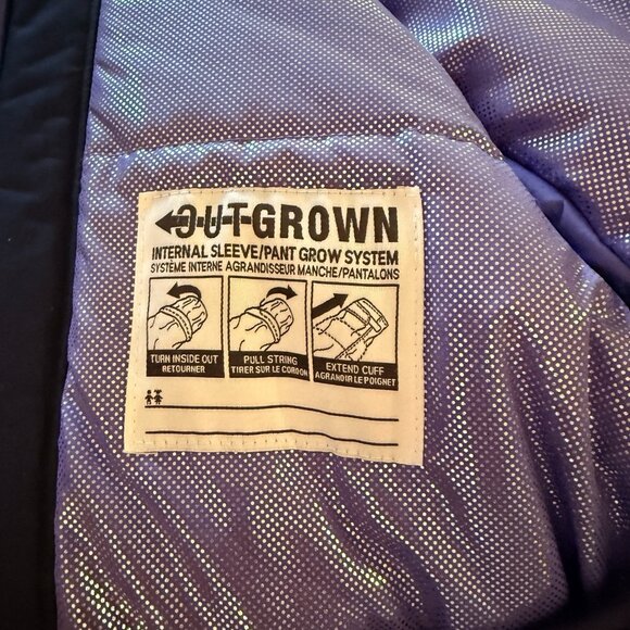 Columbia Jacket Youth Large 14/16 Navy Insulated Ski Omni Heat Alpine Action II - Picture 8 of 12